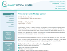 Tablet Screenshot of familymedicalcenters.com